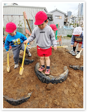 子どもたちの声を形に「山を作ろう！！」